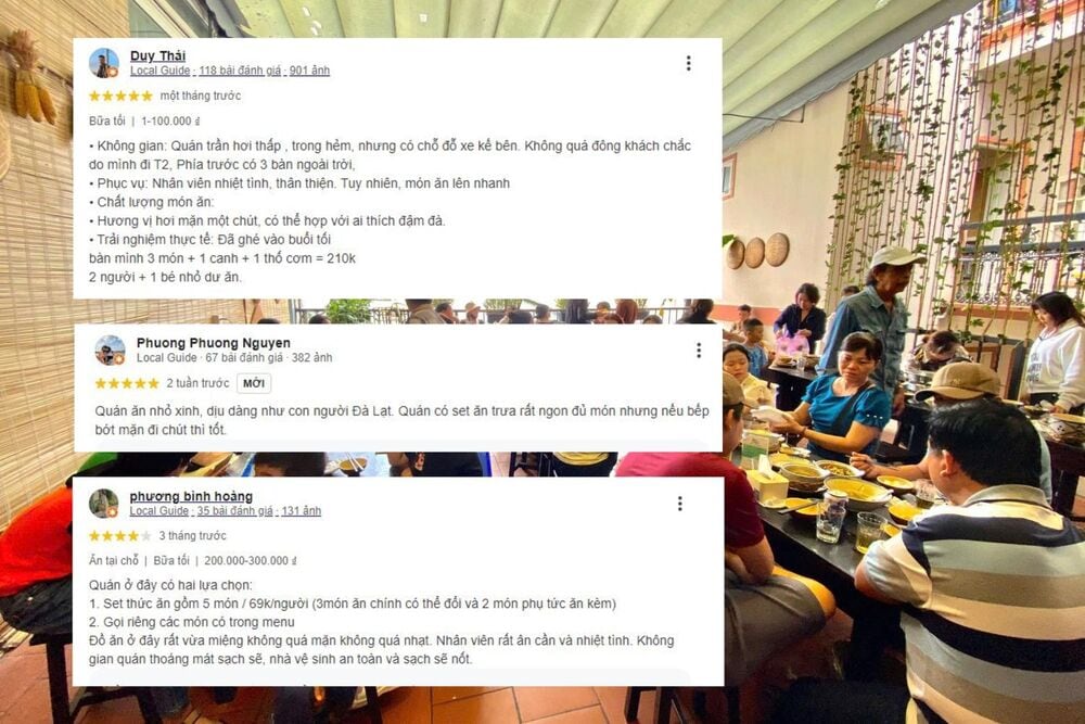Đánh giá của thực khách về Cơm Lá Chuối